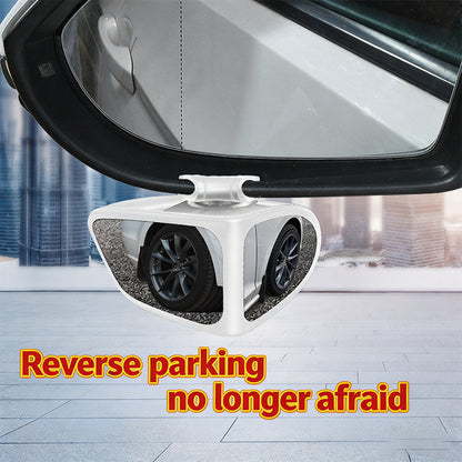 Blind Spot Mirror Dual-Lens 360 Degree Adjustable Self-Adhesive
