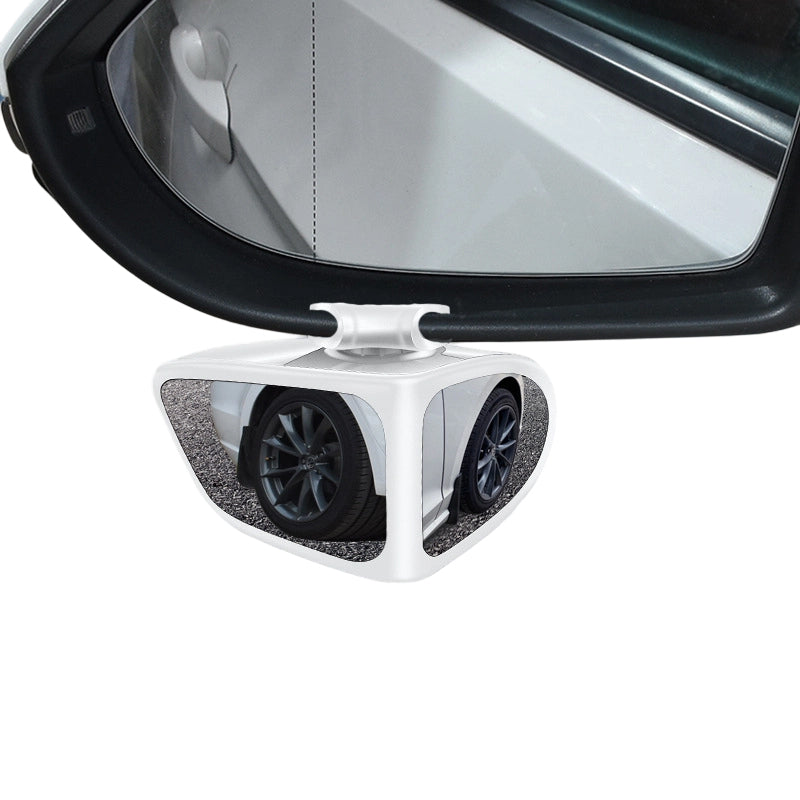 Blind Spot Mirror Dual-Lens 360 Degree Adjustable Self-Adhesive
