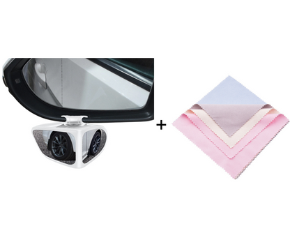 Blind Spot Mirror Dual-Lens 360 Degree Adjustable Self-Adhesive