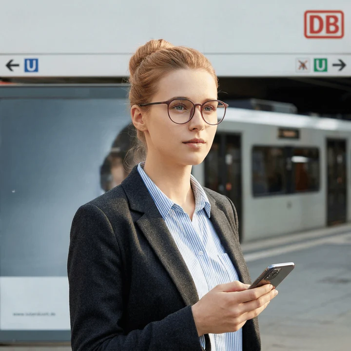 Blue Light Glasses Round Lightweight Frame & Filter Lenses
