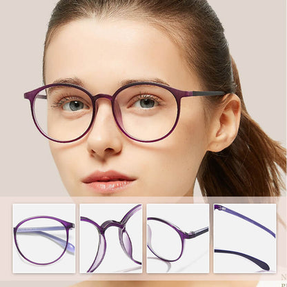 Blue Light Glasses Round Lightweight Frame & Filter Lenses