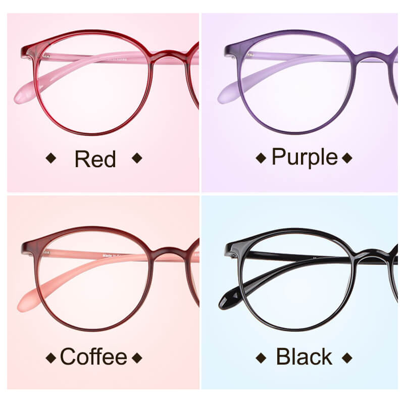 Blue Light Glasses Round Lightweight Frame & Filter Lenses