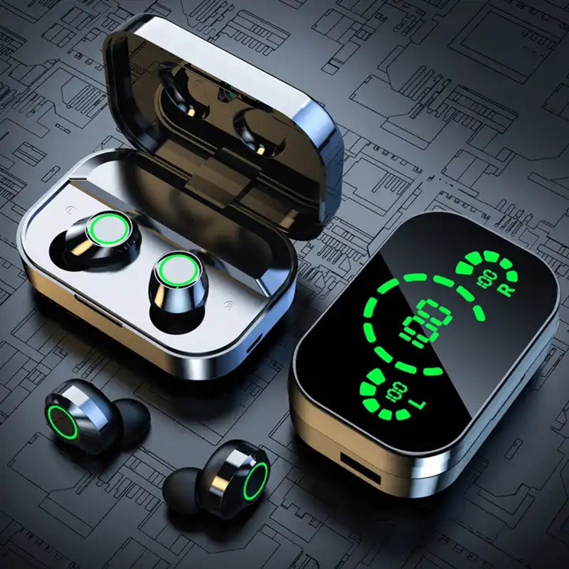 Bluetooth Earbuds LED Charging Case & Touch Control