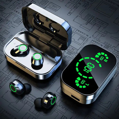 Bluetooth Earbuds LED Charging Case & Touch Control