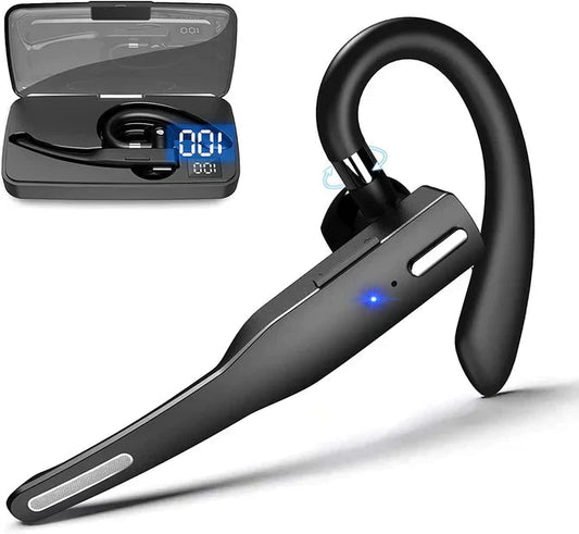 Bluetooth Headset Noise-Cancelling Dual Microphone 20-Hour Battery