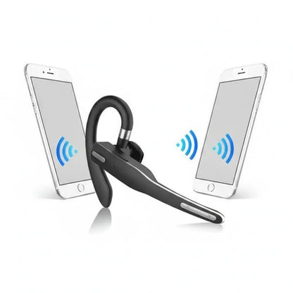 Bluetooth Headset Noise-Cancelling Dual Microphone 20-Hour Battery
