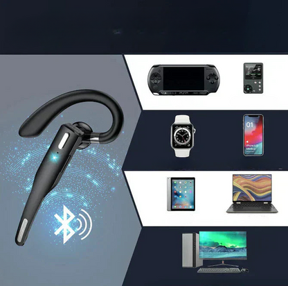 Bluetooth Headset Noise-Cancelling Dual Microphone 20-Hour Battery