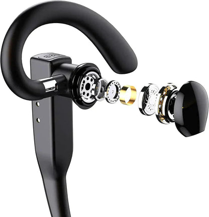 Bluetooth Headset Noise-Cancelling Dual Microphone 20-Hour Battery