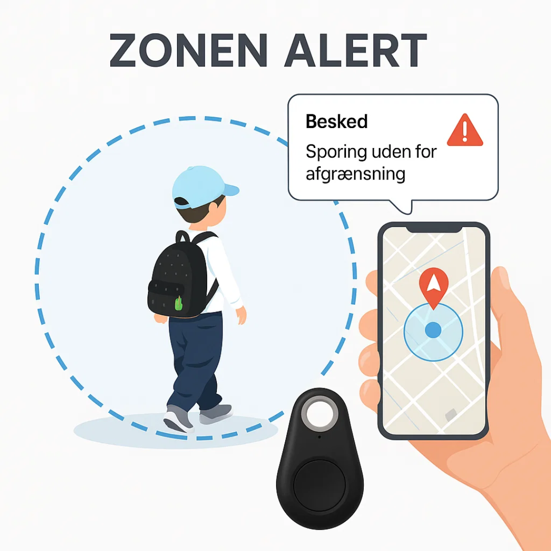 Bluetooth Tracker App Connected Acoustic Alert Two Piece Set
