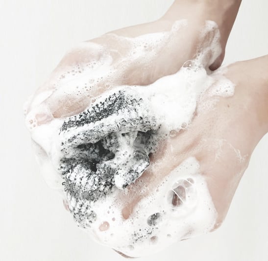 Body Exfoliating Towel Bamboo Charcoal Antibacterial Dual-Texture