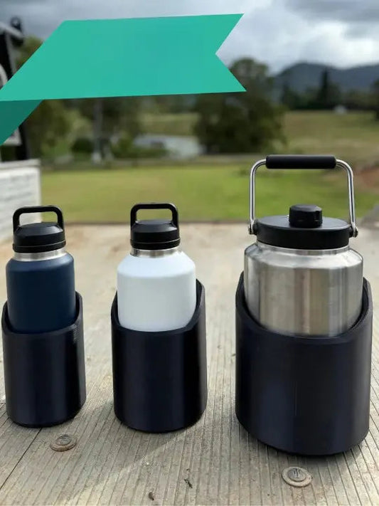 Bottle Holder Rubber-Coated Magnets Tool-Free Installation Silent Hold