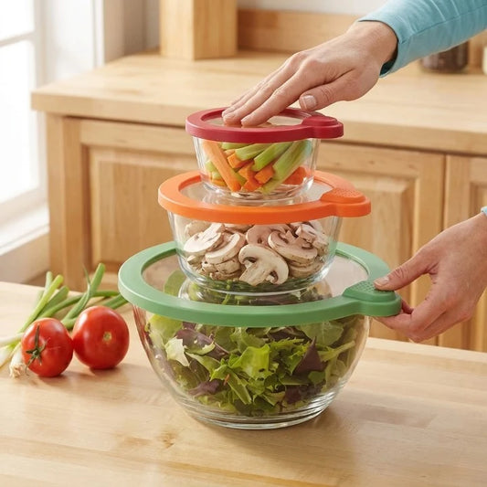 Bowl Covers Universal Fit Airtight Set of 6