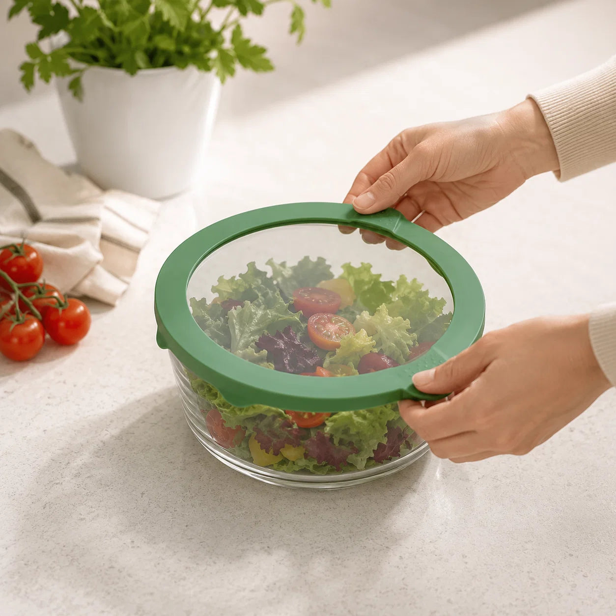 Bowl Covers Universal Fit Airtight Set of 6