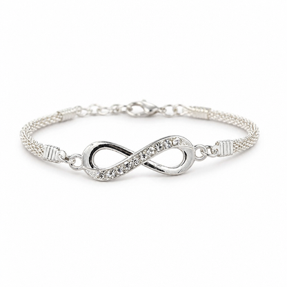 Bracelet Delicate Infinity Charm Gold & Silver Tone