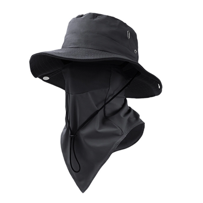 Bucket Hat Detachable Face Shield Ice-Silk Cooling