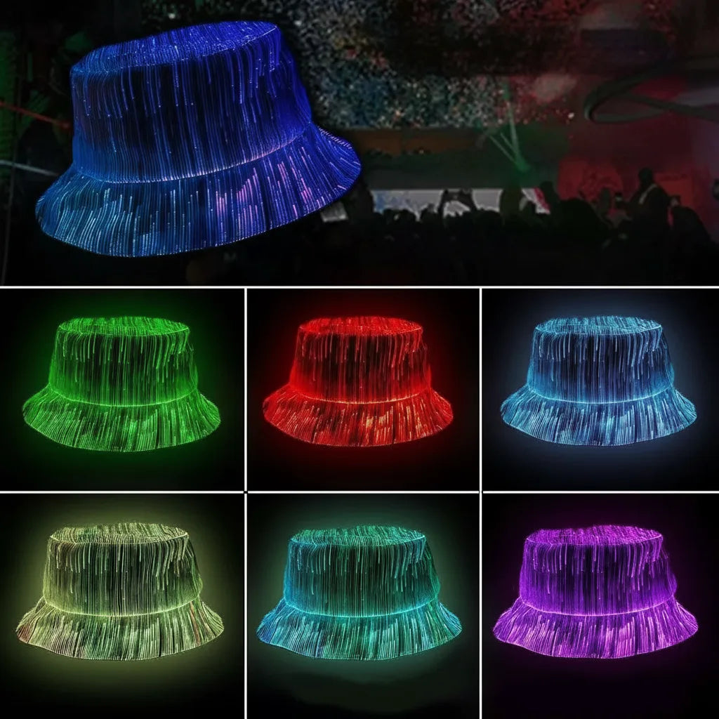 Bucket Hat LED Lighting Multiple Modes