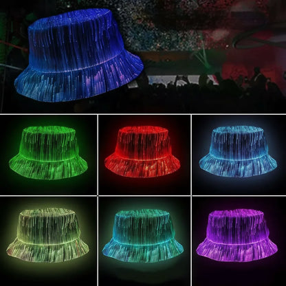 Bucket Hat LED Lighting Multiple Modes