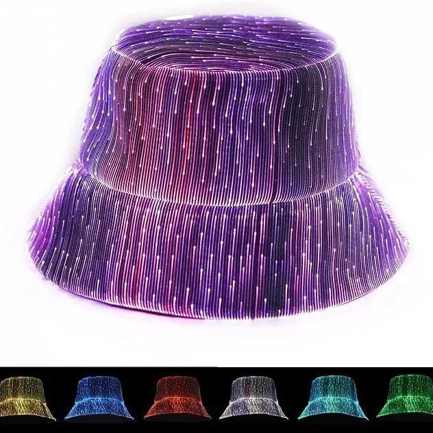 Bucket Hat LED Lighting Multiple Modes