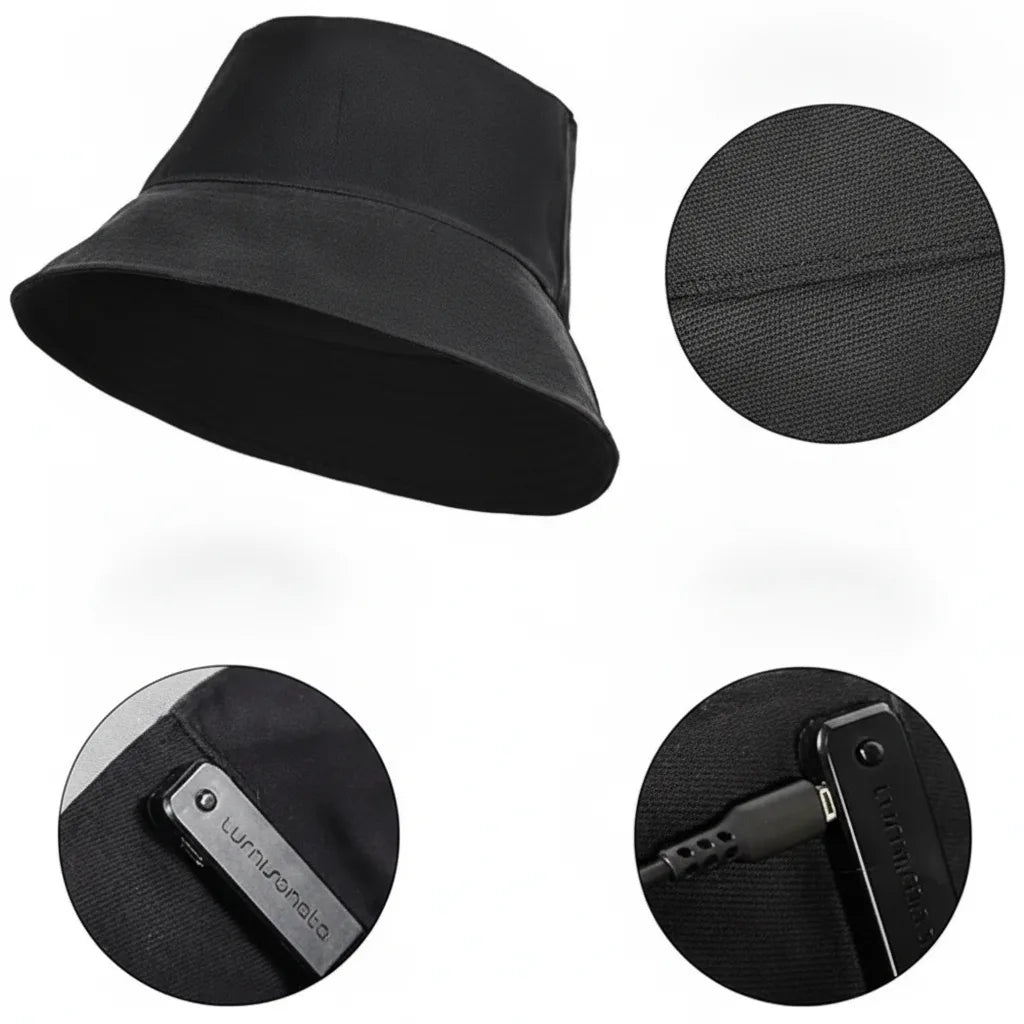 Bucket Hat LED Lighting Multiple Modes