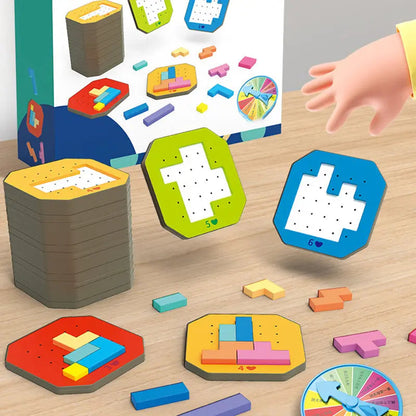 Building Set Wooden 108 Pieces 20 Task Cards