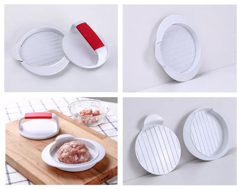 Burger Patty Maker Non-Stick & Dishwasher-Safe Space-Saving