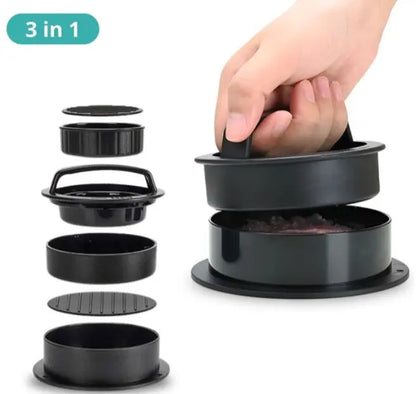 Burger Press Twist-Lock Lid Uniform Patties