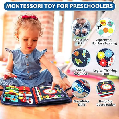 Busy Board Montessori Felt Foldable Handles