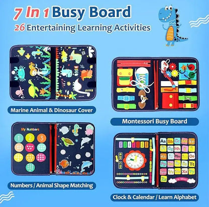 Busy Board Montessori Felt Foldable Handles
