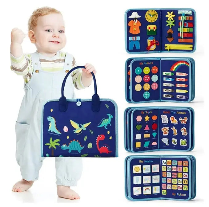 Busy Board Montessori Felt Foldable Handles