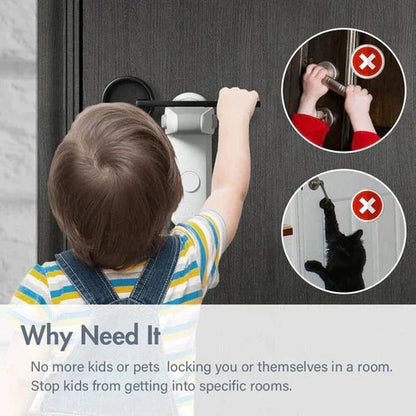 Cabinet & Door Lock Self-Adhesive No-Drill Push-And-Slide
