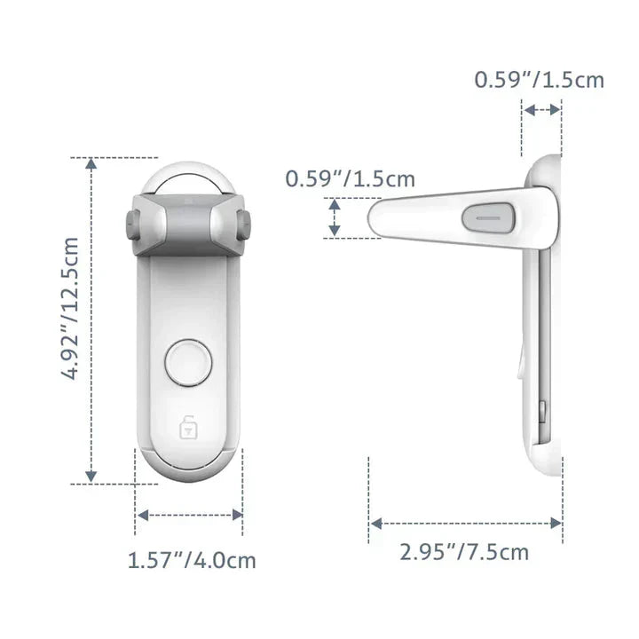 Cabinet & Door Lock Self-Adhesive No-Drill Push-And-Slide