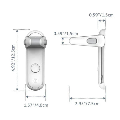 Cabinet & Door Lock Self-Adhesive No-Drill Push-And-Slide
