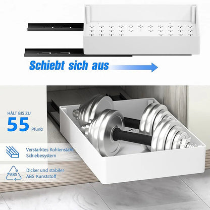 Cabinet Organizer Drill-Free Nano Adhesive 55 lb Capacity