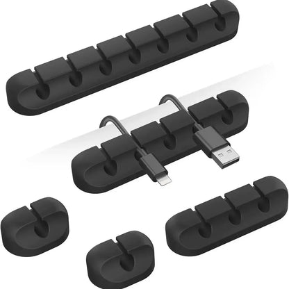 Cable Clips Self-Adhesive Silicone Multi-Cable