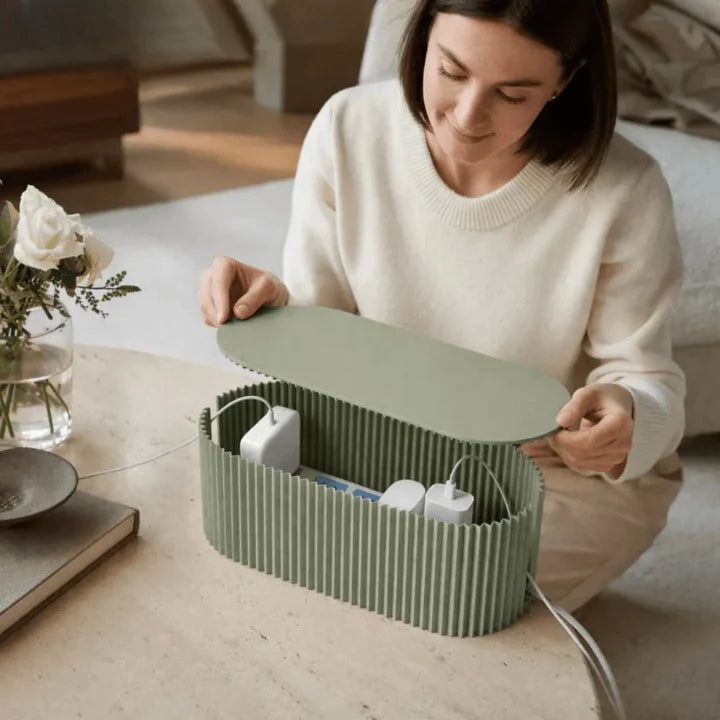 Cable Management Box Side Openings & Removable Lid