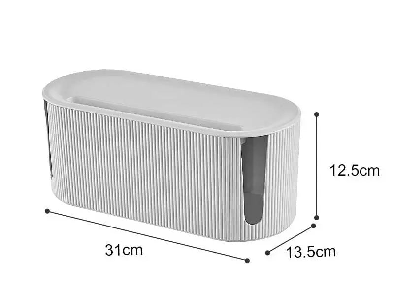 Cable Organizer Box Ventilated Lid & Side Cutouts