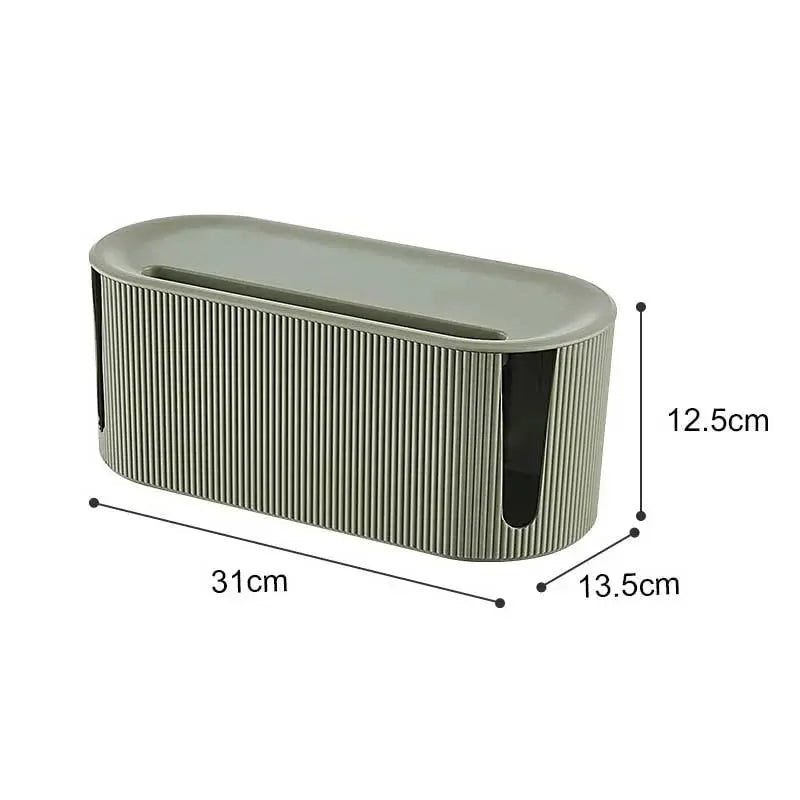 Cable Organizer Box Ventilated Lid & Side Cutouts