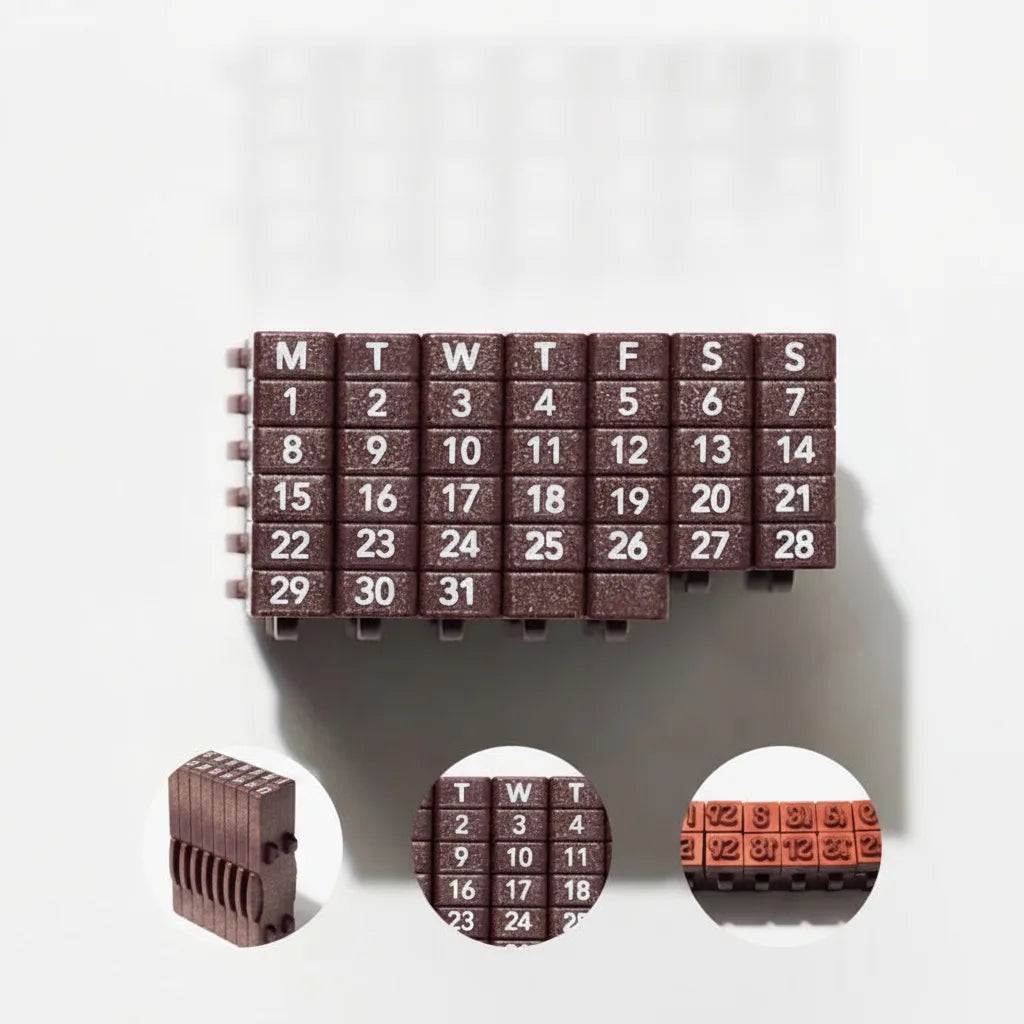 Calendar Stamp Reusable Precise Grid Multi-Layout