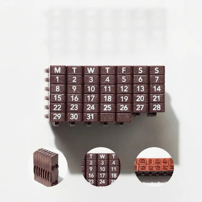 Calendar Stamp Reusable Precise Grid Multi-Layout
