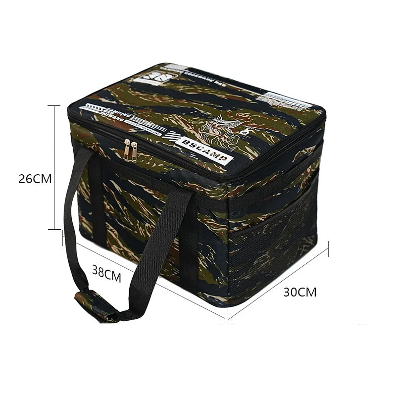 Camping Bag Waterproof 900D Oxford Carabiner Hooks