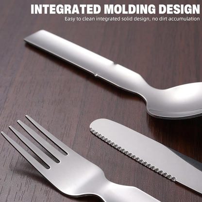 Camping Cutlery Set 4-in-1 Foldable Stainless Steel