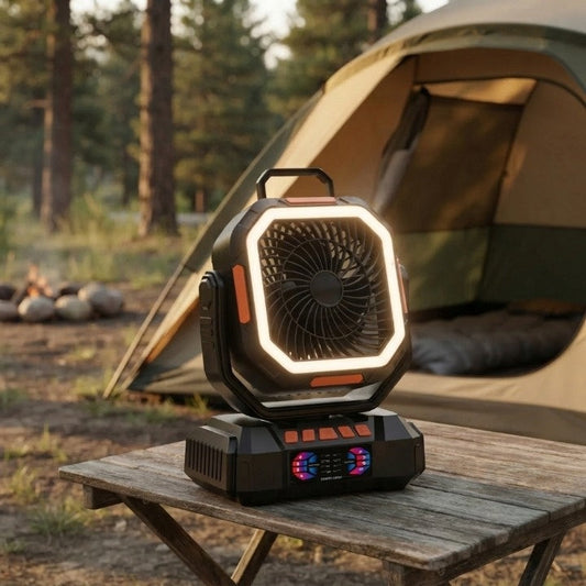 Camping Fan LED Lantern & Power Bank 40000mAh