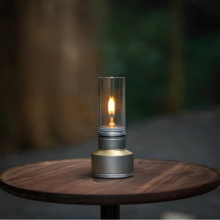Camping Lantern Butane-Fueled 23-Hour Glass Globe