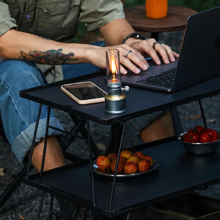Camping Lantern Butane-Fueled 23-Hour Glass Globe