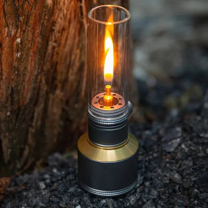Camping Lantern Butane-Fueled 23-Hour Glass Globe
