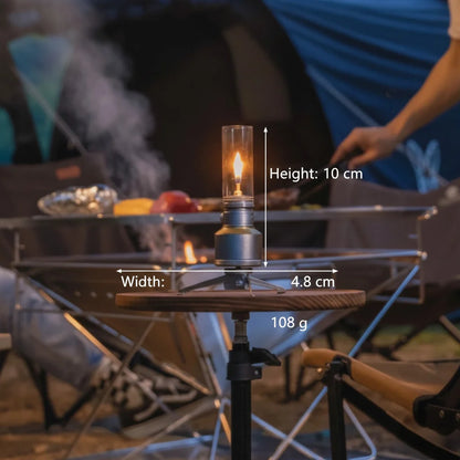 Camping Lantern Butane-Fueled 23-Hour Glass Globe