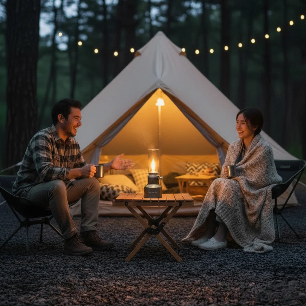 Camping Lantern Butane-Fueled 23-Hour Glass Globe