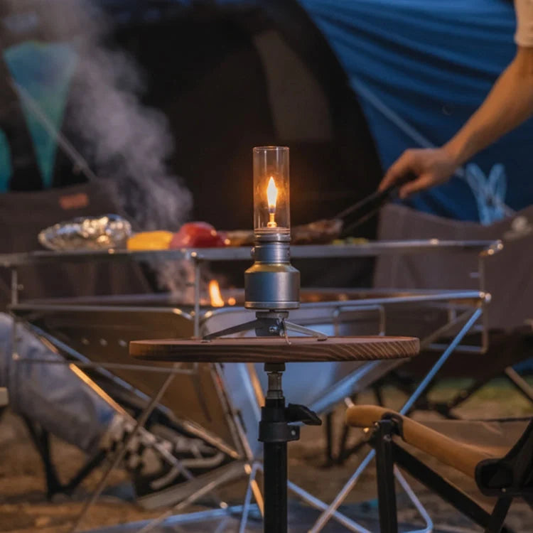 Camping Lantern Butane-Fueled 23-Hour Glass Globe