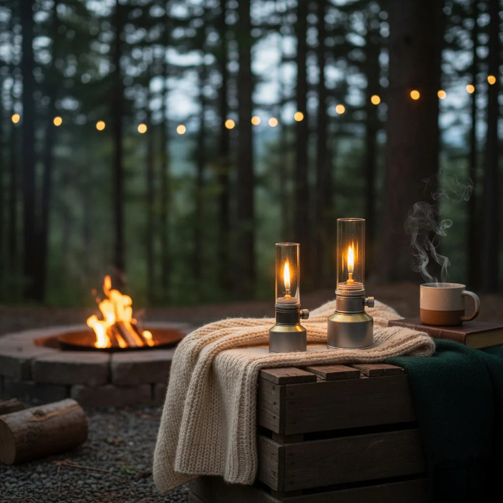 Camping Lantern Butane-Fueled 23-Hour Glass Globe