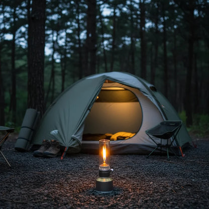 Camping Lantern Butane-Fueled 23-Hour Glass Globe